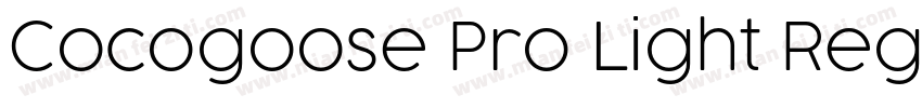 Cocogoose Pro Light Regular字体转换